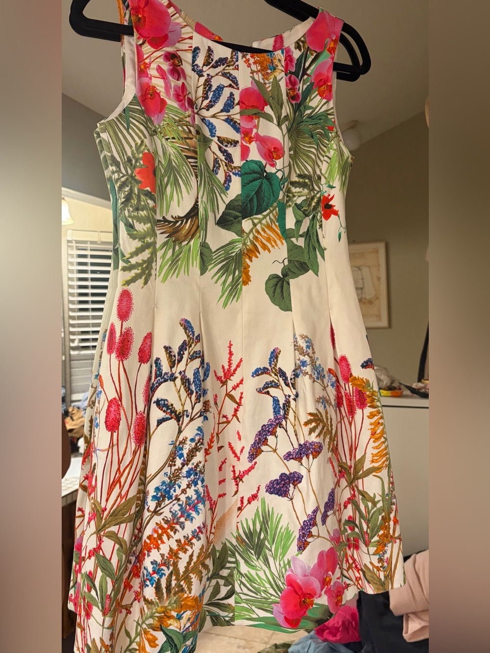 NWOT - Zara - Floral Print A-Line Dress in Multicolor - Size S